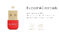 Блутут адаптер Orico BTA-403-BK Bluetooth 4.0 USB Adapter Blue 