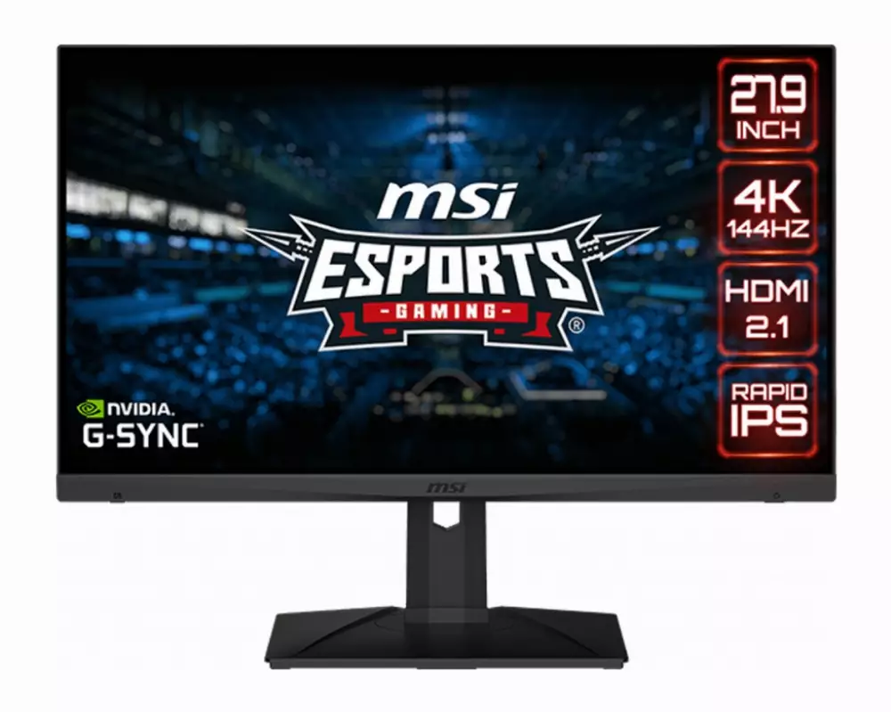 Монитор MSI Optix MAG281URF 27.9", IPS, 4K UHD 3840x2160, 144Hz, 1ms, HDR, AMD FreeSync, G-Sync