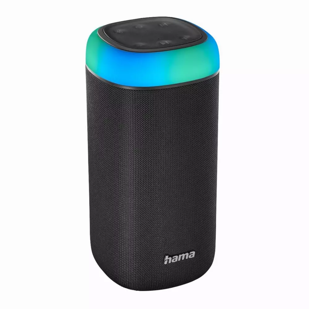 Блутут мобилна колонка HAMA Shine 2.0, 30W, LED, Защита от вода, Черен