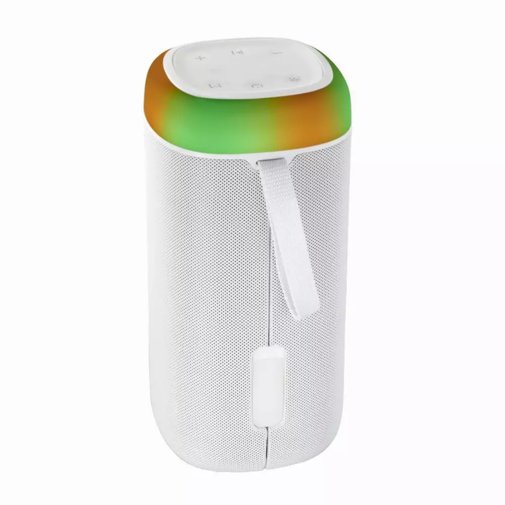 Блутут мобилна колонка HAMA Shine 2.0, 30W, LED, Защита от вода, Бял