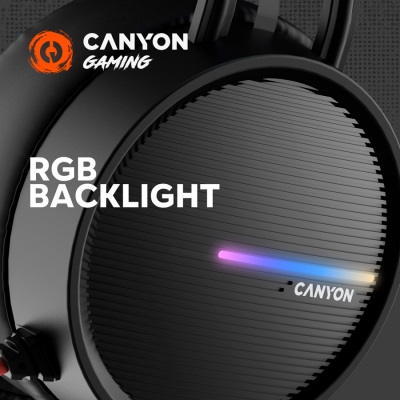 Геймърски слушалки Canyon Interceptor GH-8A Gaming USB 3.5mm - CND-SGHS8A