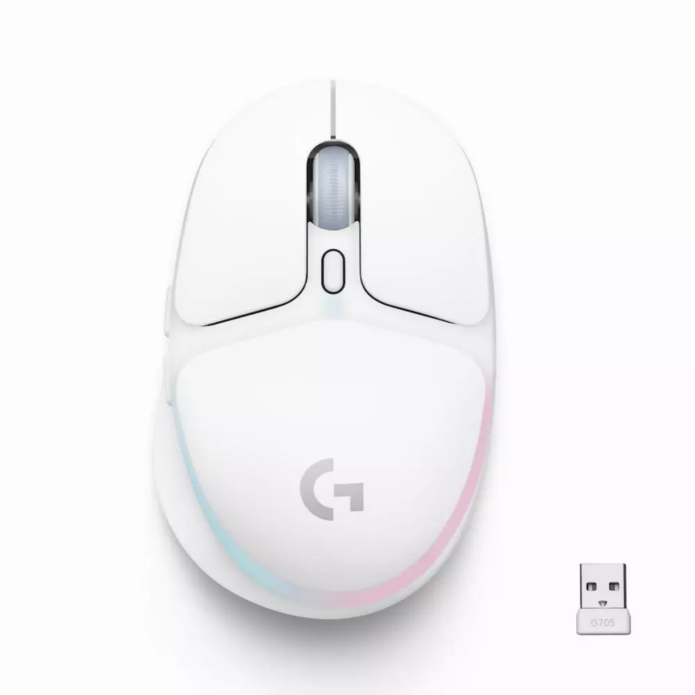 Геймърска мишка Logitech G705, Wireless, Lightsync, RGB