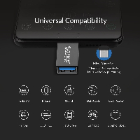 Orico преходник Adapter OTG -  USB Micro B to USB3.0 AF - CBT-UM01-BK