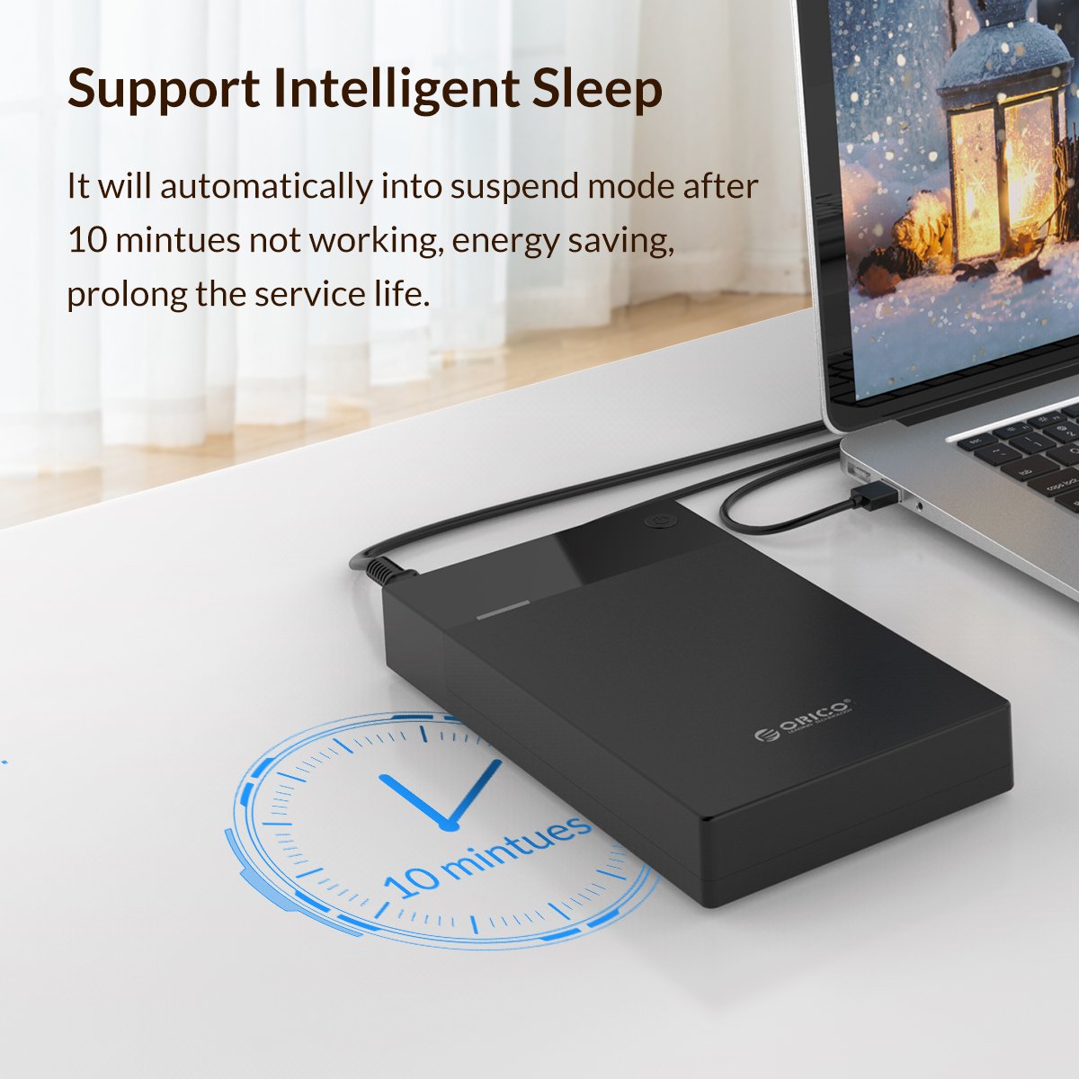 Boîtier externe Orico 3599U3 Storage Case 3.5" USB 3.0 Power adapter Black