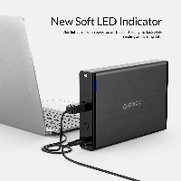 Външна кутия Orico 7688U3-BK Storage Case 3.5" Vertical USB 3.0 Power adapter Black 