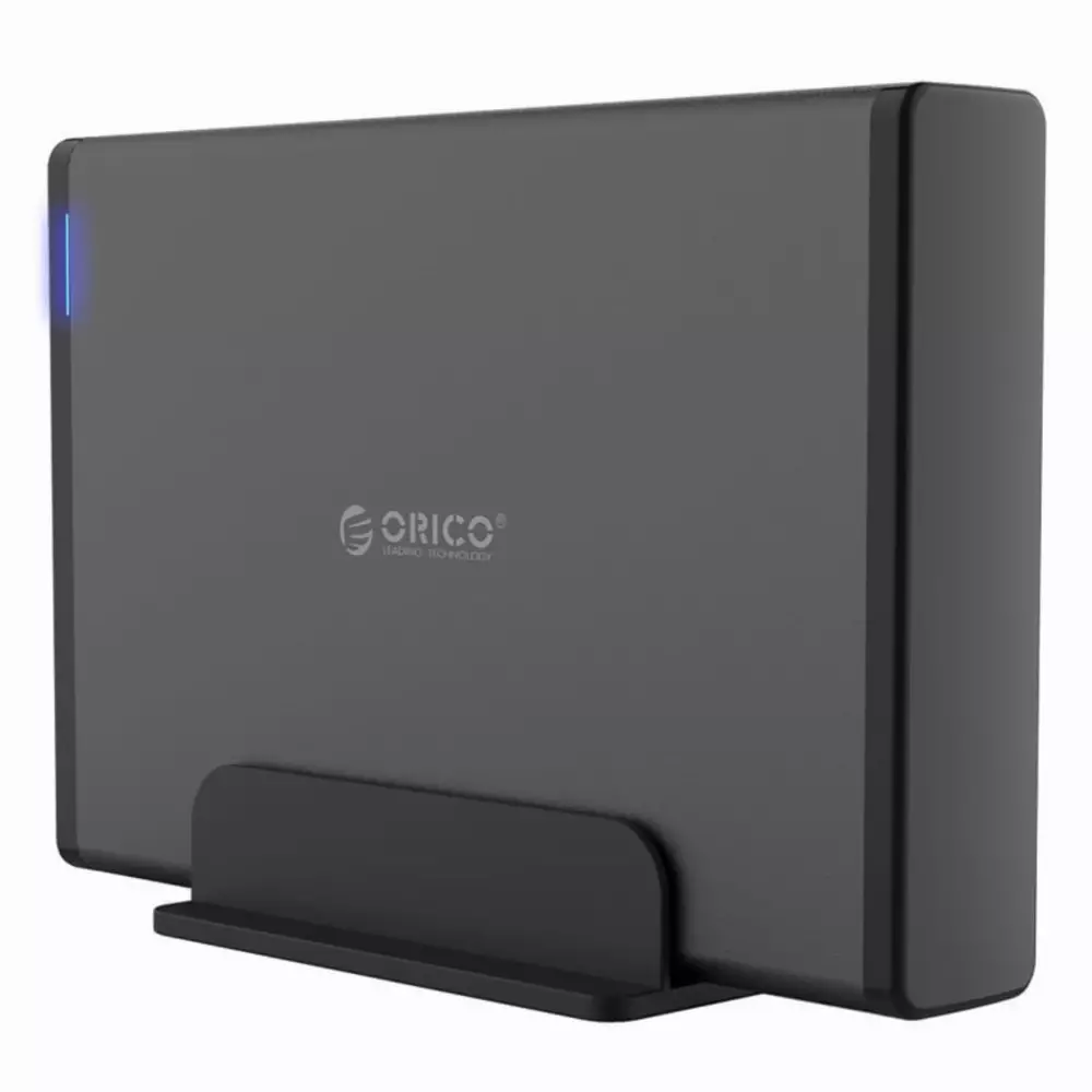 Външна кутия Orico 7688C3-BK Storage Case 3.5" Vertical USB 3.1 Type-C Power Adapter Black
