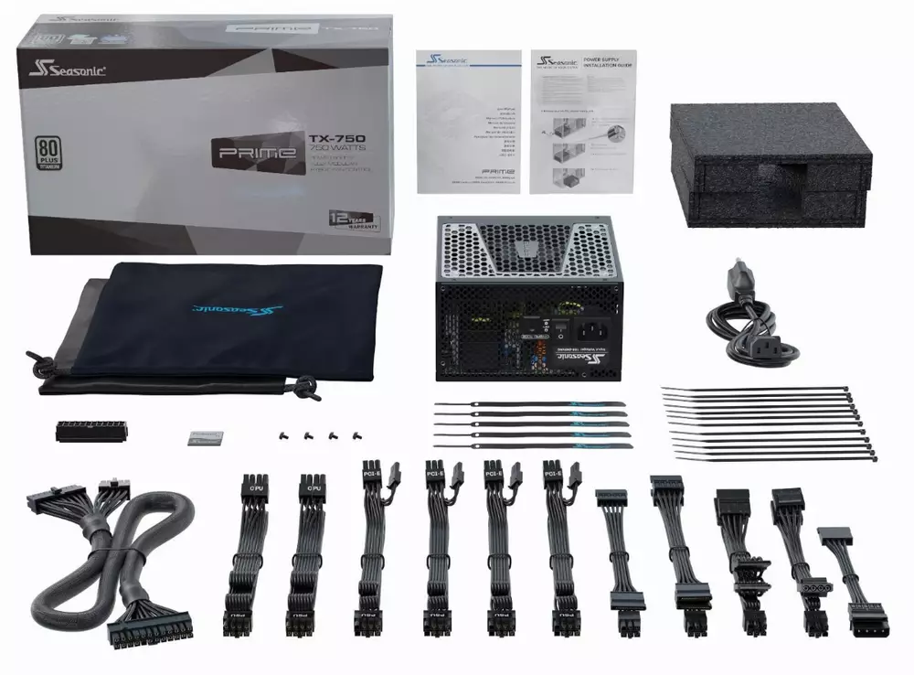 Захранване Seasonic PRIME TX-750 (750W) 80 Plus Titanium PSU - SSR-750TR   