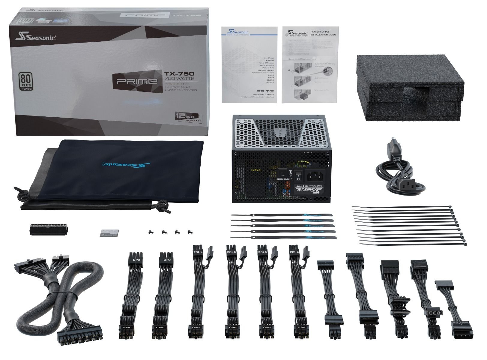 Захранване Seasonic PRIME TX-750 (750W) 80 Plus Titanium PSU - SSR-750TR   