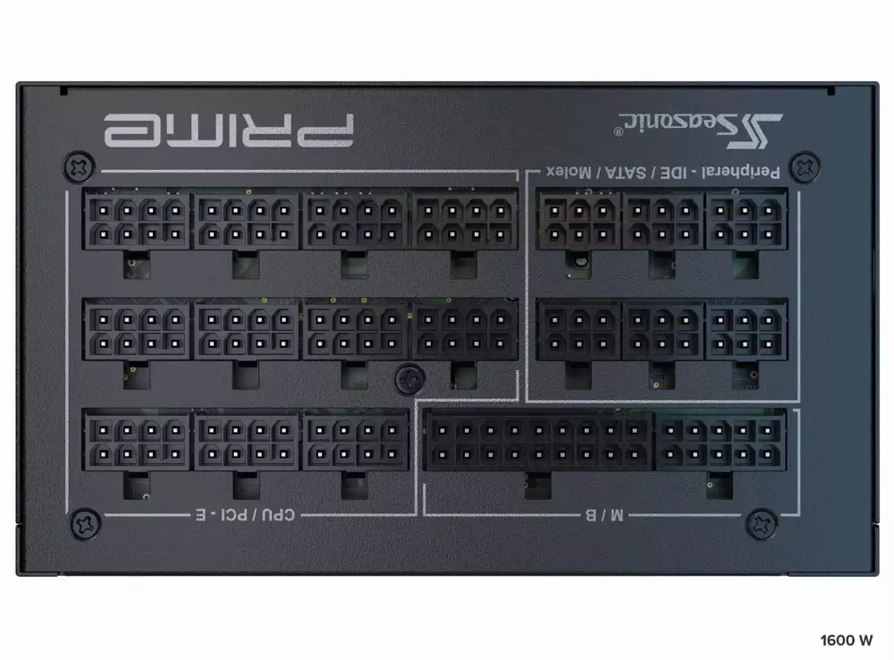 Захранване Seasonic PRIME PX-1600 (1600W) 80 Plus Platinum PCIe Gen 5 PSU - SSR-1600PD