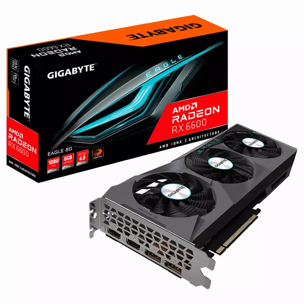Видео карта Gigabyte AMD Radeon RX 6600 EAGLE 8G