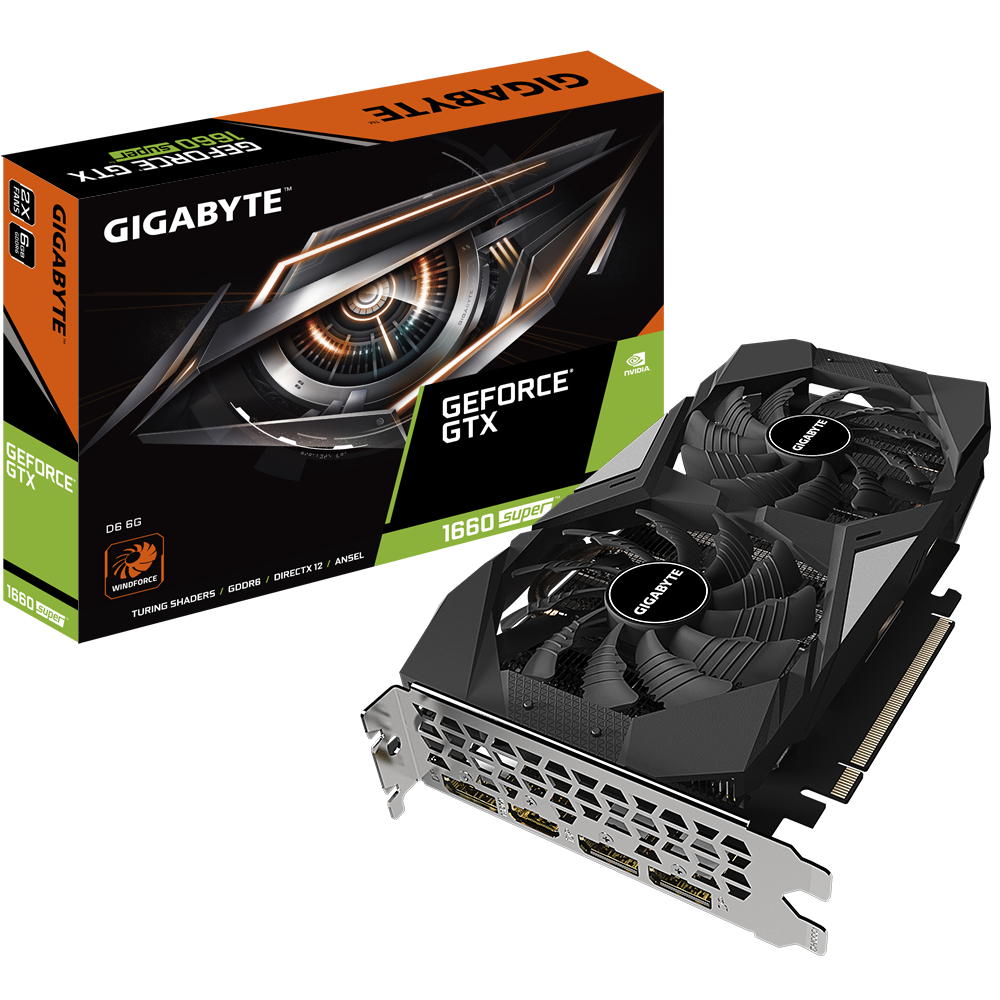 Видео карта Gigabyte GeForce GTX 1660 SUPER D6 6GB GDDR6