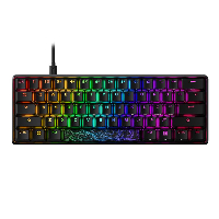 Геймърскa механична клавиатура HyperX Alloy Origins 60, HyperX Aqua суичове, Черен