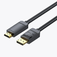Vention кабел Cable DisplayPort to HDMI 1.5m - 4K, Gold Plated - HAGBG