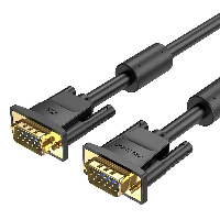 Vention Кабел за монитор Cable VGA HD15 M / M 1.0m Gold Plated, 2 Ferrites - DAEBF