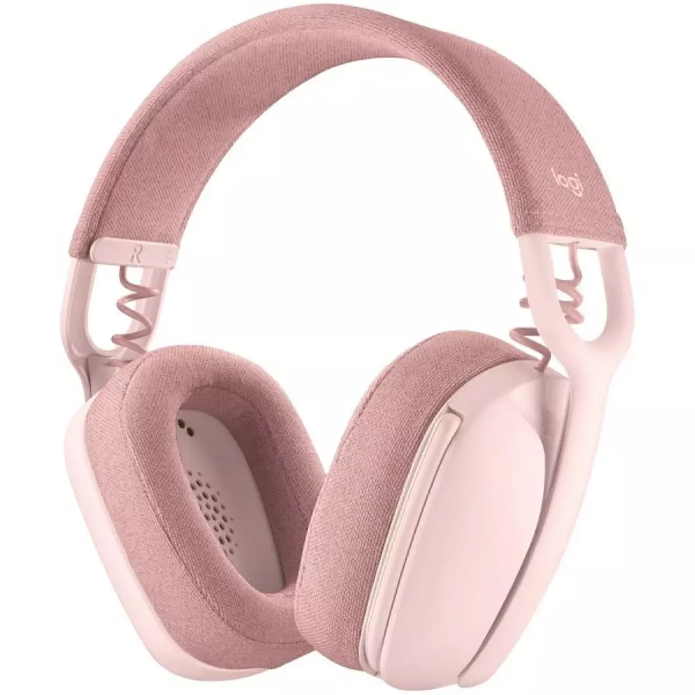 Слушалки Logitech Zone Vibe 100 Wireless Headphones Pink - 981-001224