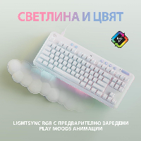 Геймърска механична клавиатура Logitech G G713 TKL Tactile RGB US Layout White - 920-010422