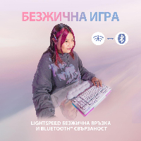 Геймърска механична клавиатура Logitech G G715 TKL Wireless Linear RGB US Layout White - 