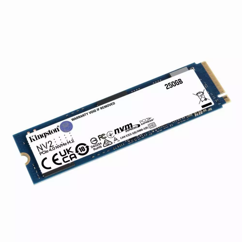 Диск SSD Kingston NV2 250GB M.2 2280 NVMe PCIe Gen 4.0 x4 - SNV2S/250G