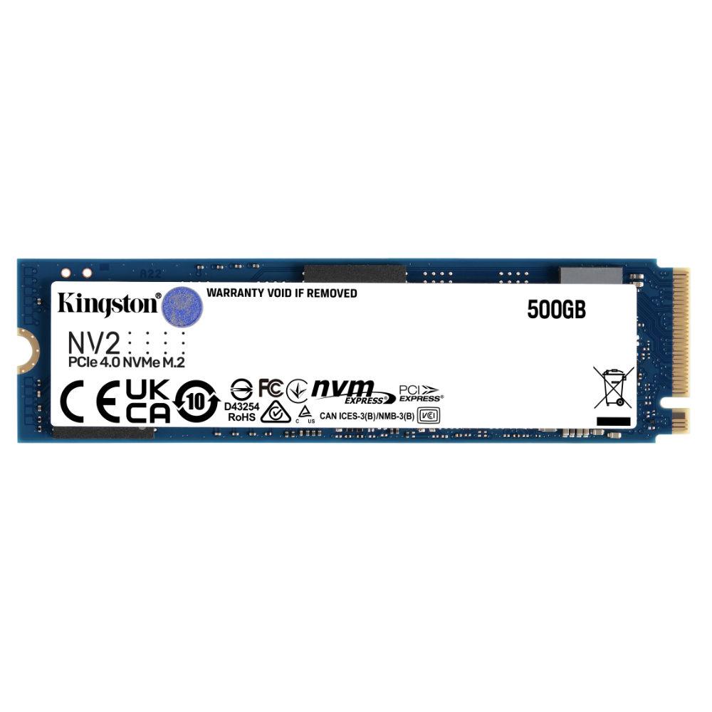 Диск SSD Kingston NV2 500GB M.2 2280 NVMe PCIe Gen 4.0 x4 - SNV2S/500G