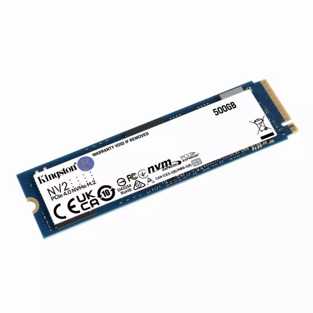 Диск SSD Kingston NV2 500GB M.2 2280 NVMe PCIe Gen 4.0 x4 - SNV2S/500G