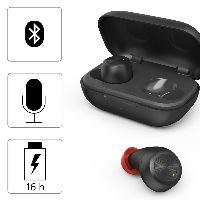 Блутут слушалки-тапи Hama Spirit Chop, True Wireless,  In-Ear, Гласов контрол, Черен