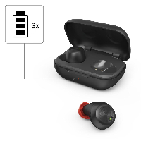 Блутут слушалки-тапи Hama Spirit Chop, True Wireless,  In-Ear, Гласов контрол, Черен
