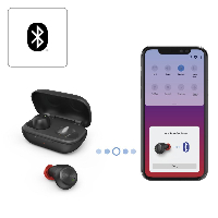 Блутут слушалки-тапи Hama Spirit Chop, True Wireless,  In-Ear, Гласов контрол, Черен