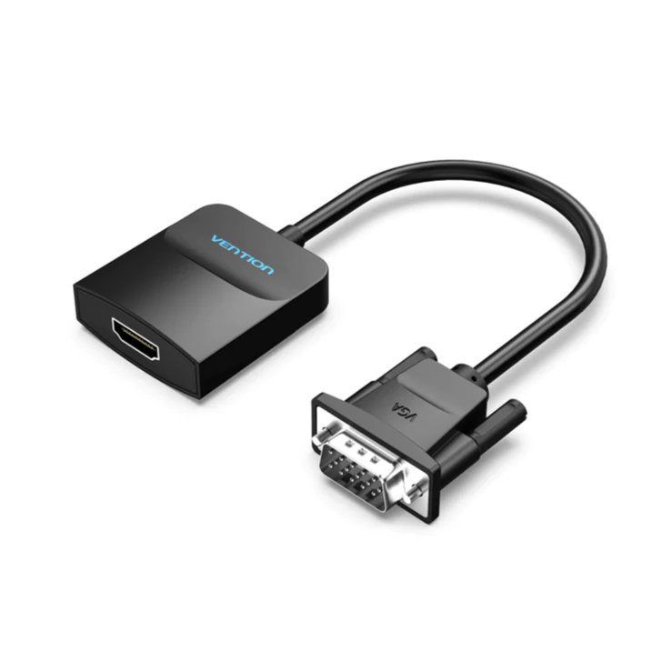 Adaptador Vention Adapter VGA to HDMI with sound - Active converter with AUX-in and Micro USB power - ACNBB