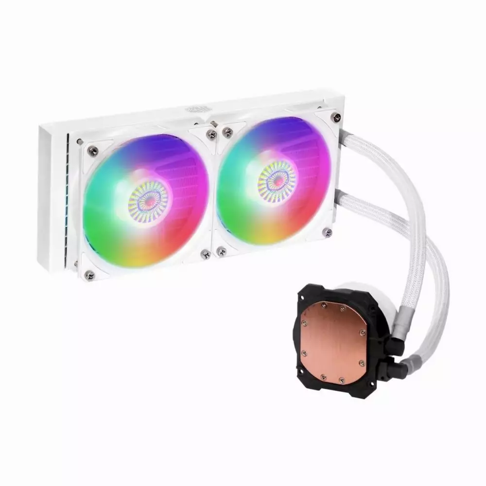 Водно охлаждане за процесор Cooler Master MasterLiquid ML240L ARGB V2 White Edition