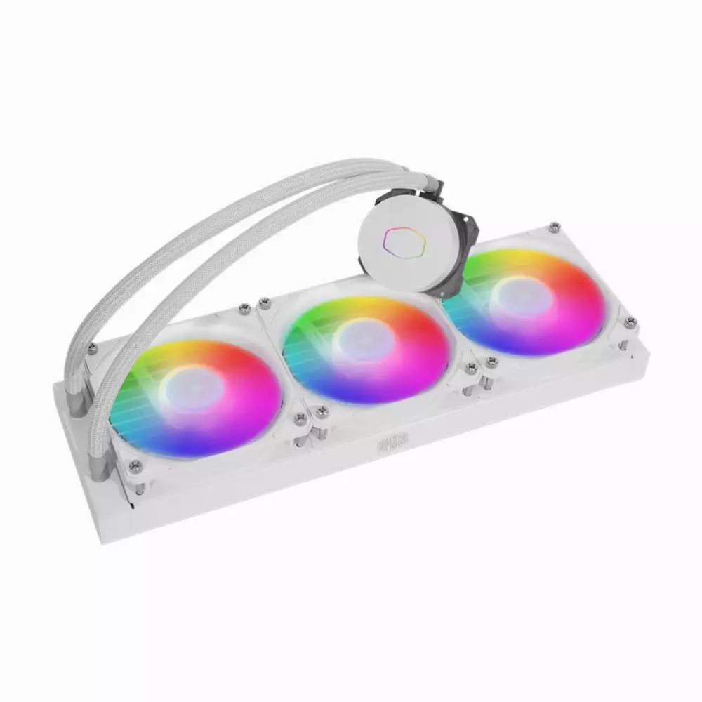 Водно охлаждане за процесор Cooler Master MasterLiquid ML360L ARGB V2 White Edition