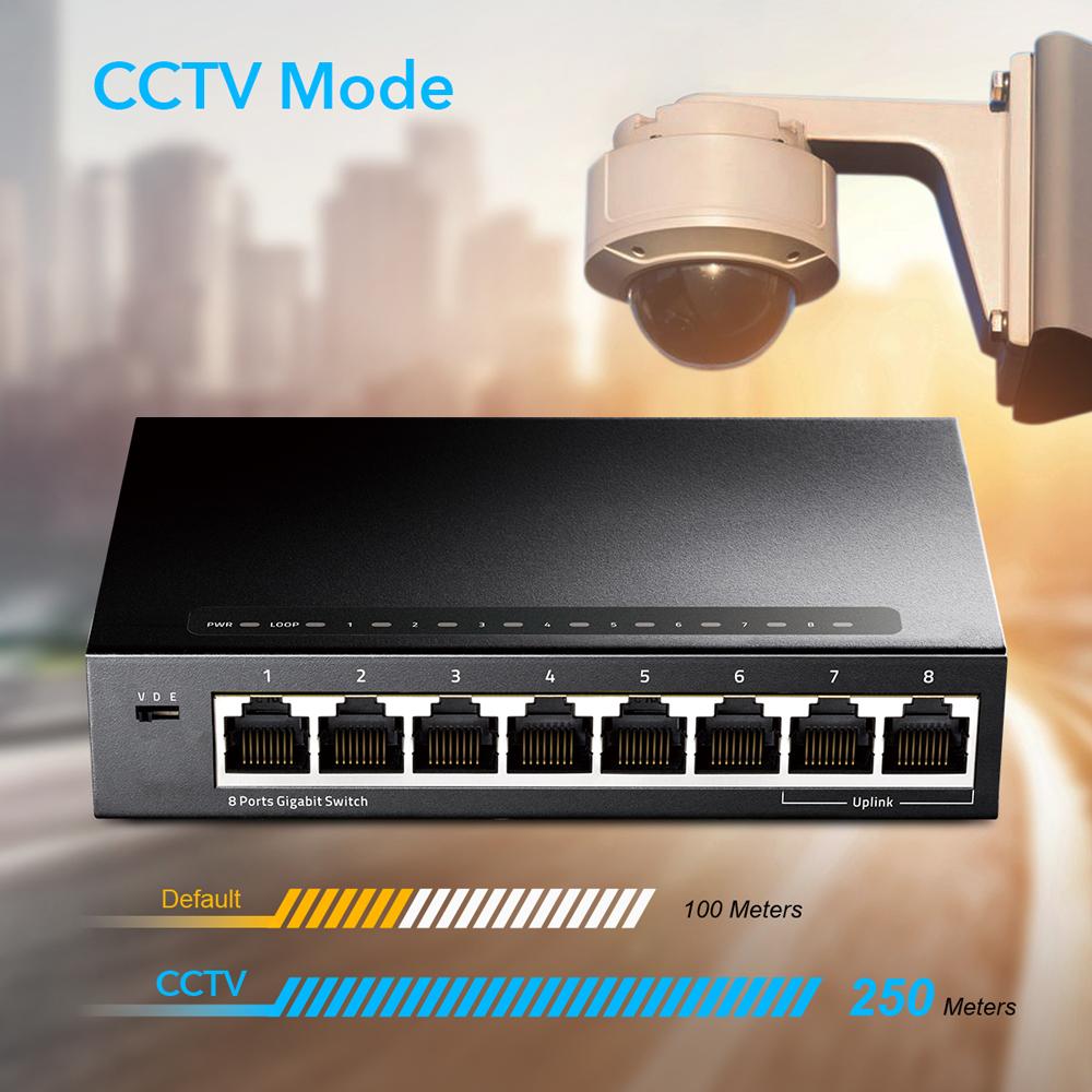 Суич Cudy GS108 8 портов Gigabit