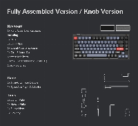 Геймърска механична клавиатура Keychron V1 Knob QMK Carbon Black TKL Keychron K Pro Brown Switch RGB LED PBT