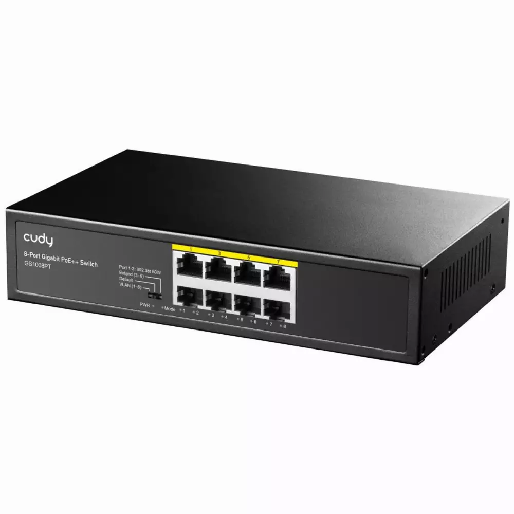 Суич Cudy GS1008PT 8 портов Gigabit PoE+ 