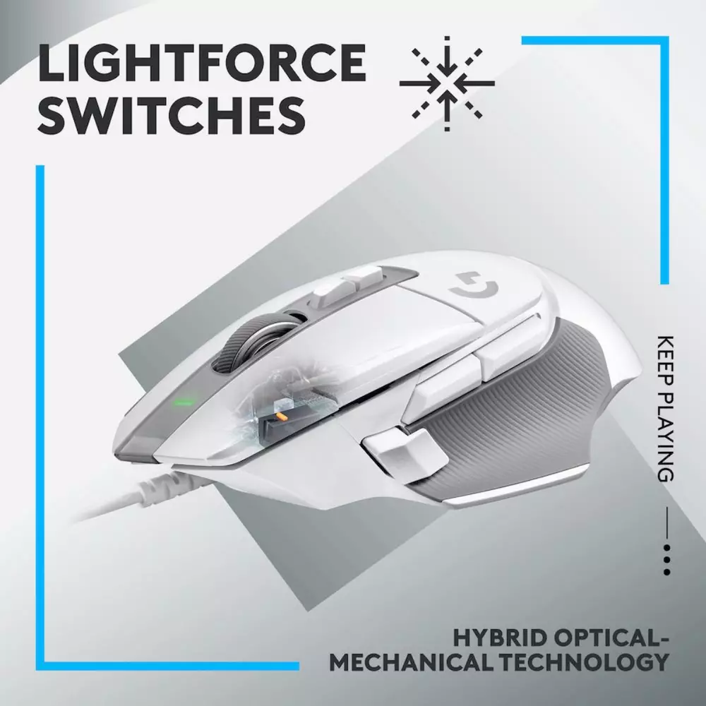 Геймърска мишка Logitech G502 X Оptical Gaming Mouse White - 910-006146