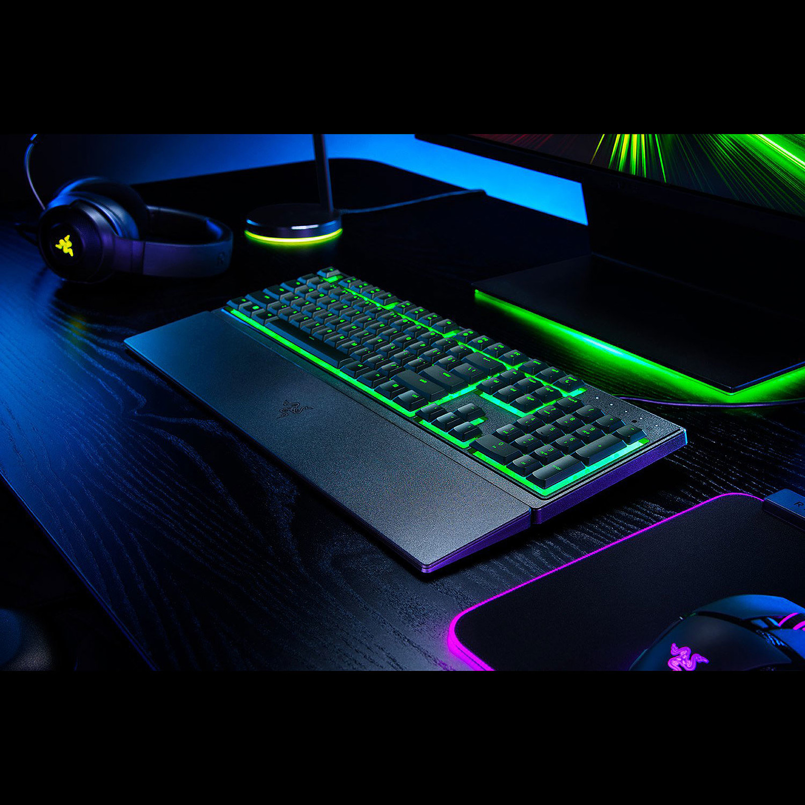 Геймърска клавиатура Razer Ornata V3 X US Silent Membrane Switches RGB - RZ03-04470100-R3M1
