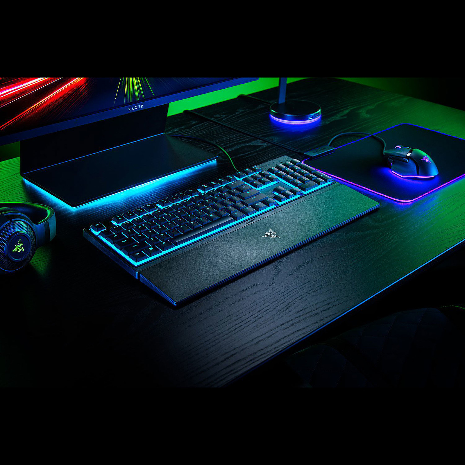 Геймърска клавиатура Razer Ornata V3 X US Silent Membrane Switches RGB - RZ03-04470100-R3M1