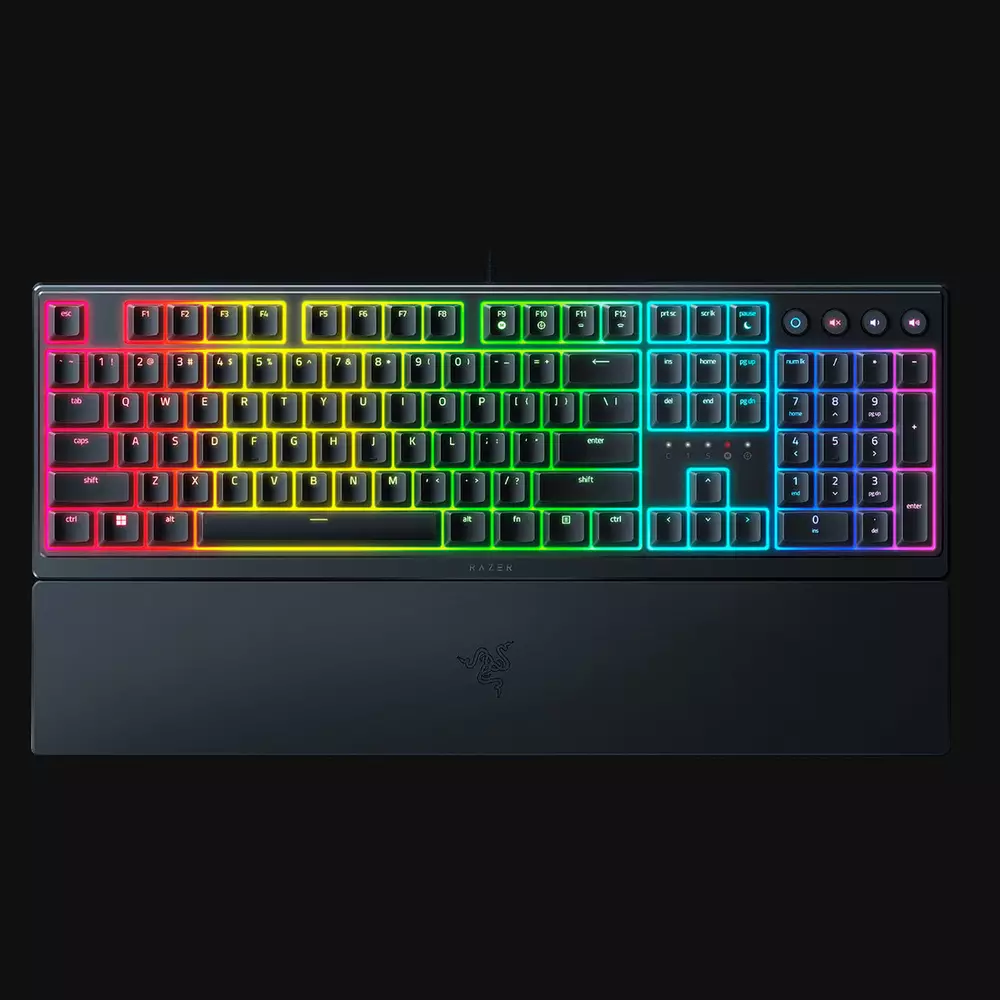 Геймърска клавиатура Razer Ornata V3 Mecha-Membrane Switches RGB - RZ03-04460100-R3M1