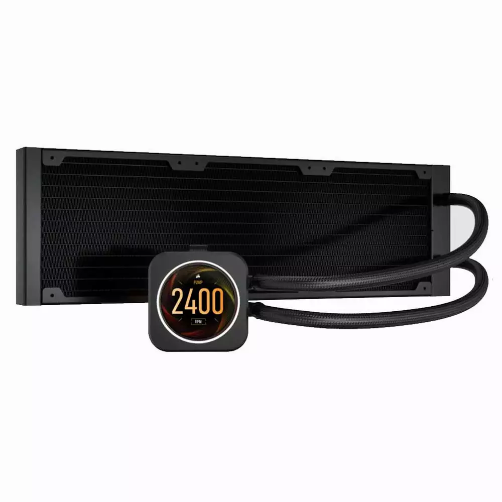 Водно охлаждане за процесор Corsair iCUE H150i ELITE LCD Display Liquid Cooler - CW-9060062-WW