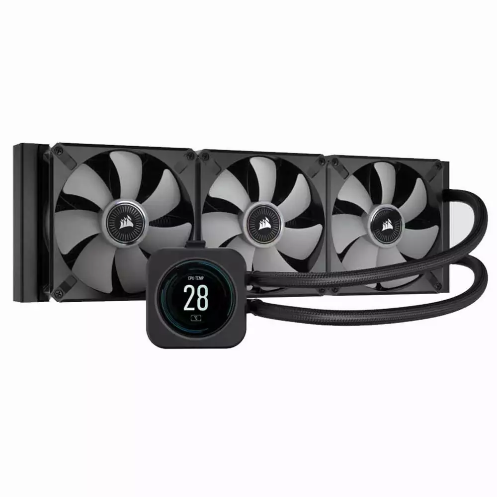 Водно охлаждане за процесор Corsair iCUE H150i ELITE LCD Display Liquid Cooler - CW-9060062-WW