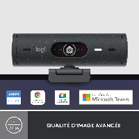 Уеб камера Logitech BRIO 500 Black - 960-001422