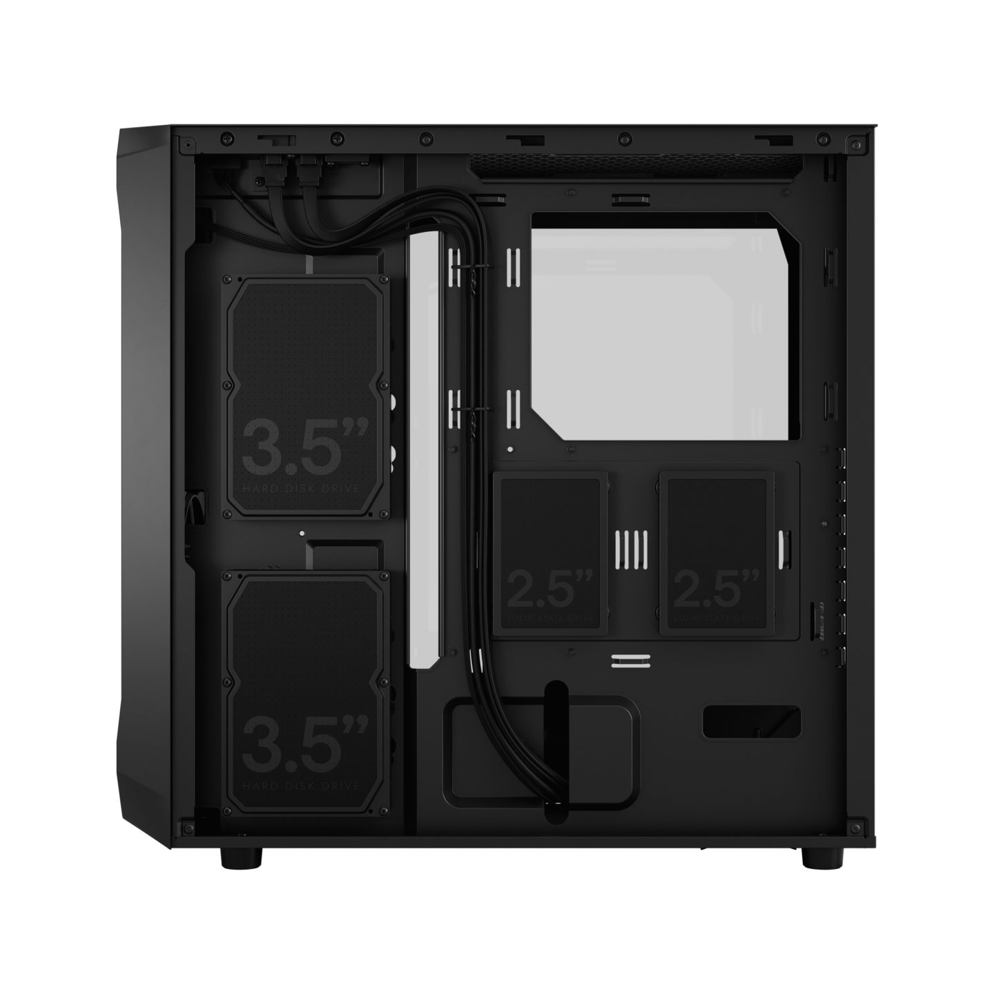 Кутия Fractal Focus 2 Black TG Clear Tint - FD-C-FOC2A-01