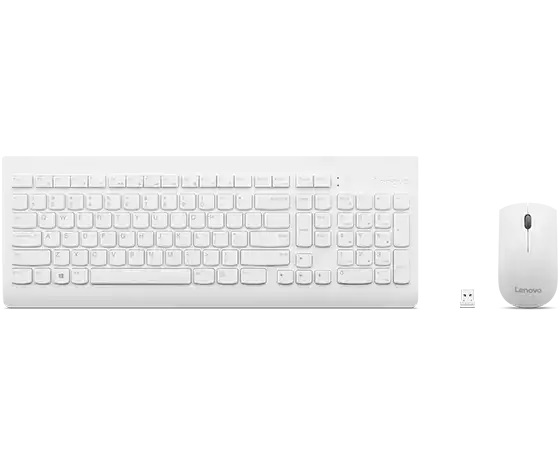 Клавиатура + мишка Lenovo 510 Wireless Combo Keyboard & Mouse (White) - US English