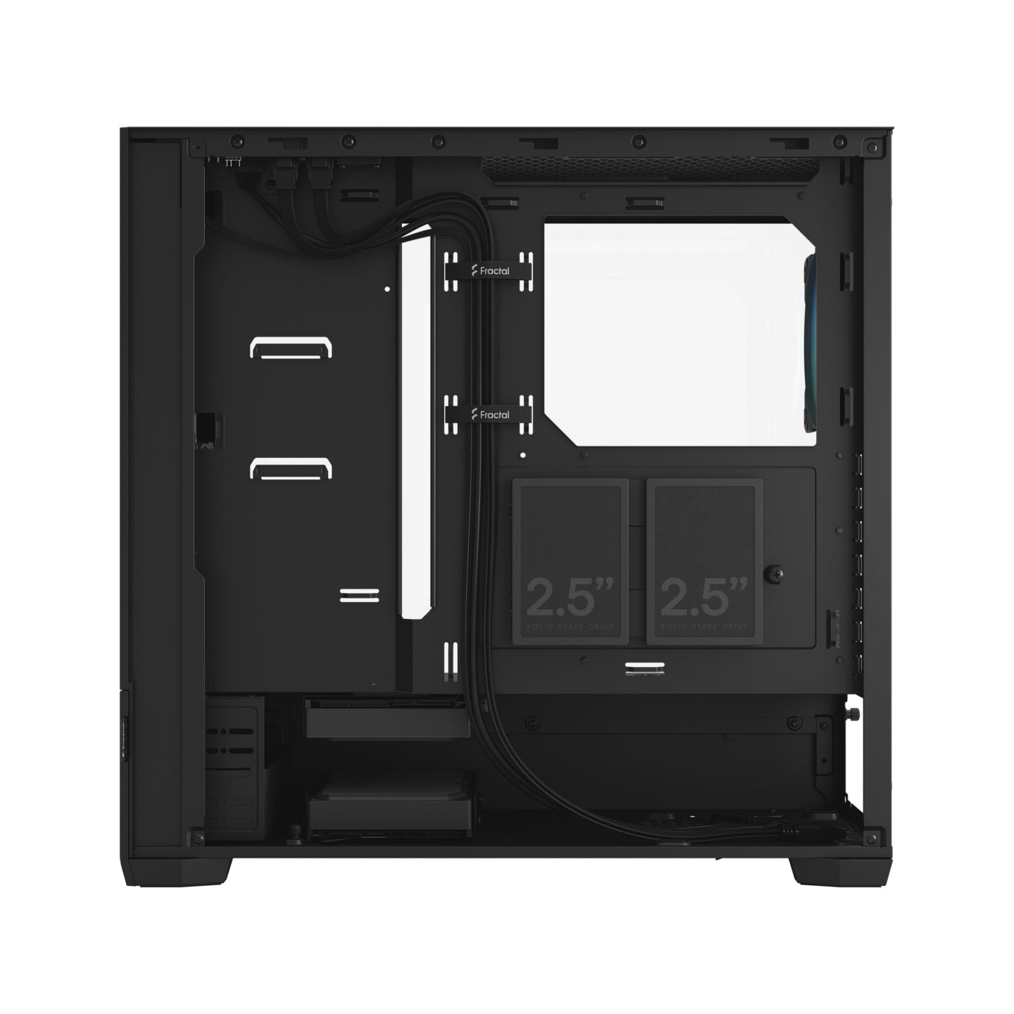 Кутия Fractal Pop Air RGB Black TG Clear Tint - FD-C-POR1A-06