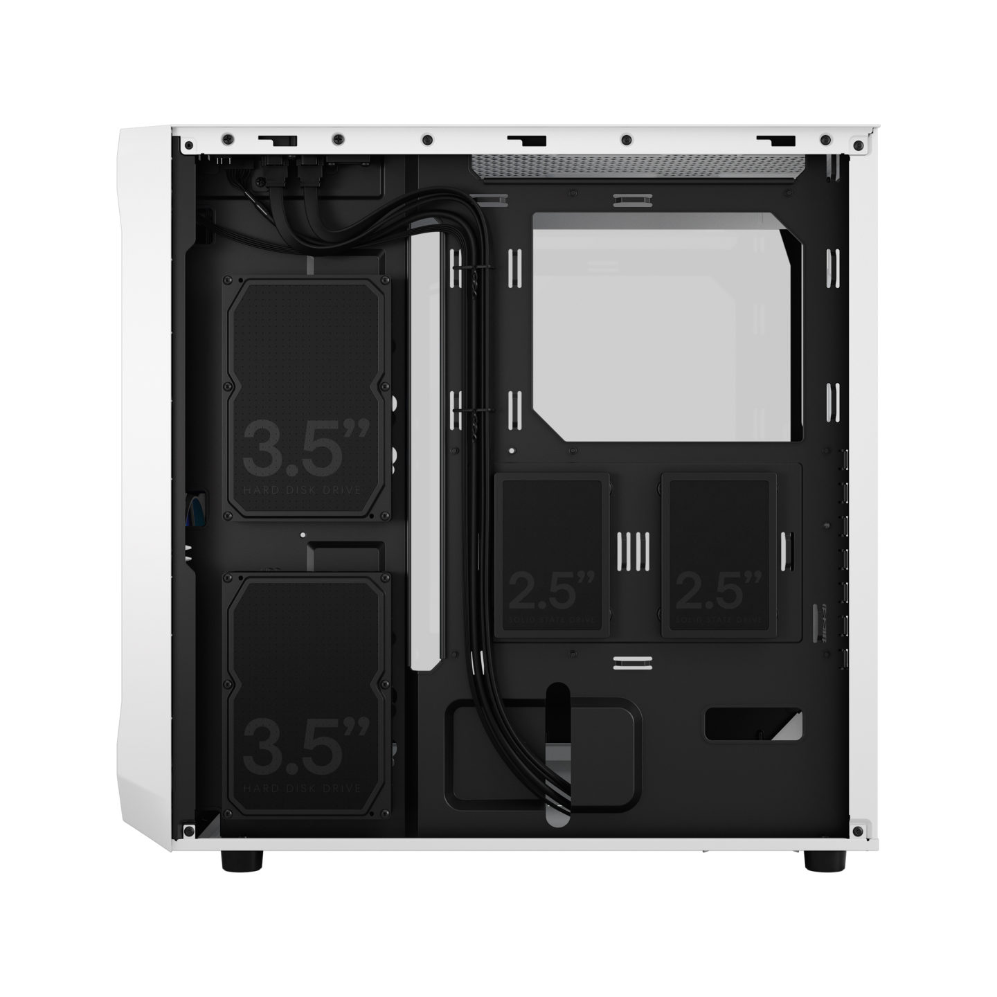 Кутия Fractal Focus 2 RGB White TG Clear Tint - FD-C-FOC2A-04