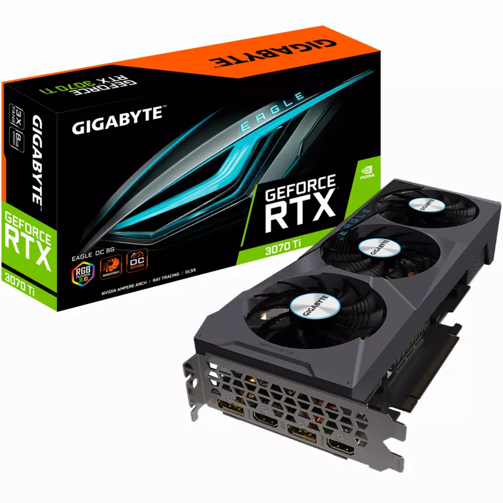 Видео карта Gigabyte GeForce RTX 3070 Ti EAGLE OC 8GB GDDR6X