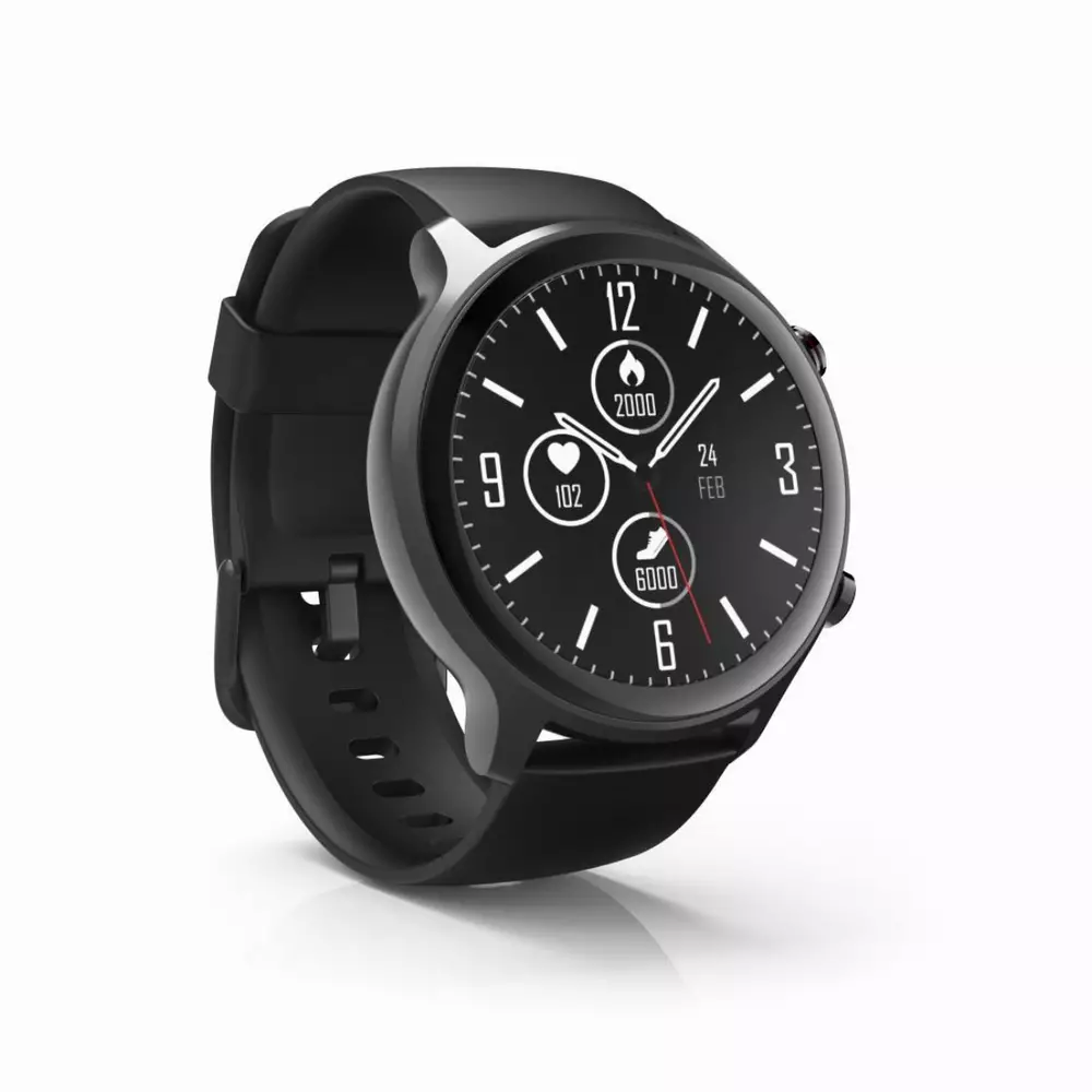 Смарт часовник Hama Fit Watch 6910, 1.28", GPS, Пулс, Кислород в къвта, Водоустойчив, Черен