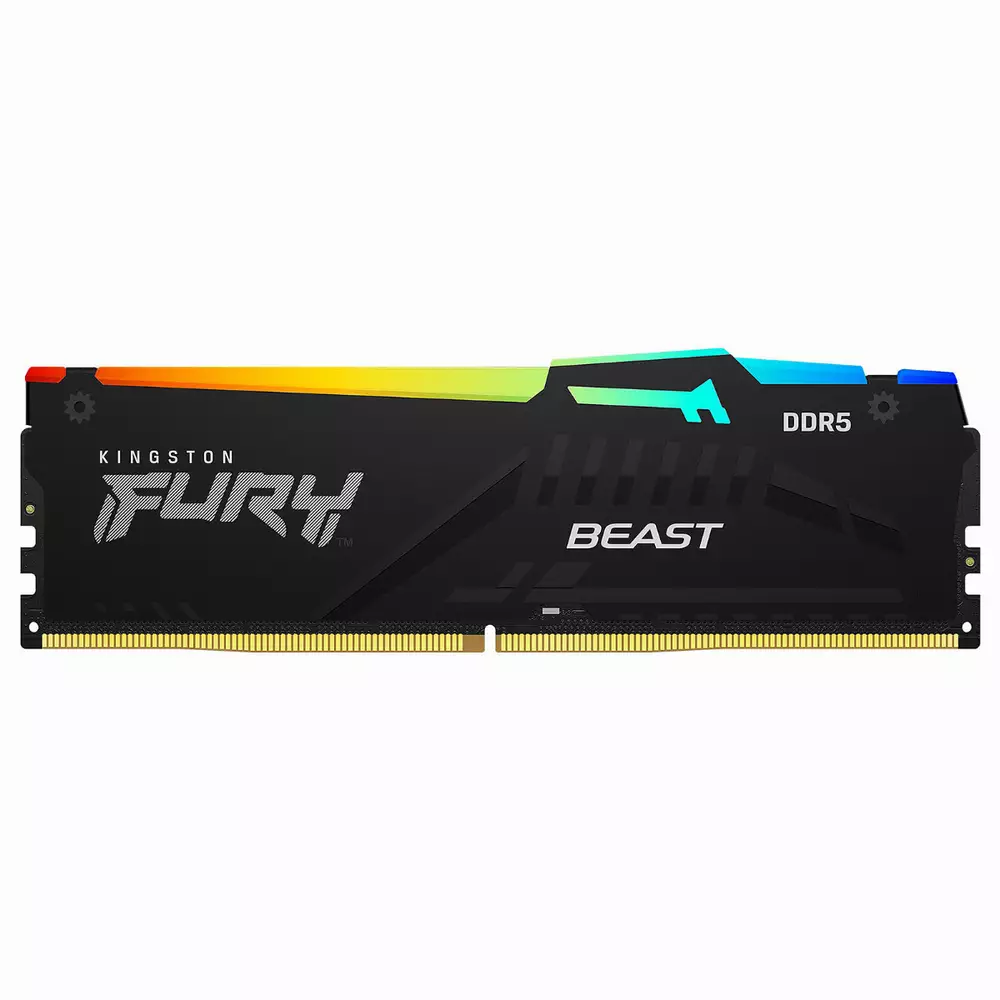 Памет Kingston FURY Beast Black RGB 32GB (2x16GB) DDR5 AMD EXPO 6000MHz CL36 - KF560C36BBEAK2-32