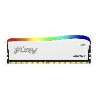 Памет Kingston FURY Beast White RGB 16GB DDR4 3200MHz CL16 - KF432C16BWA16
