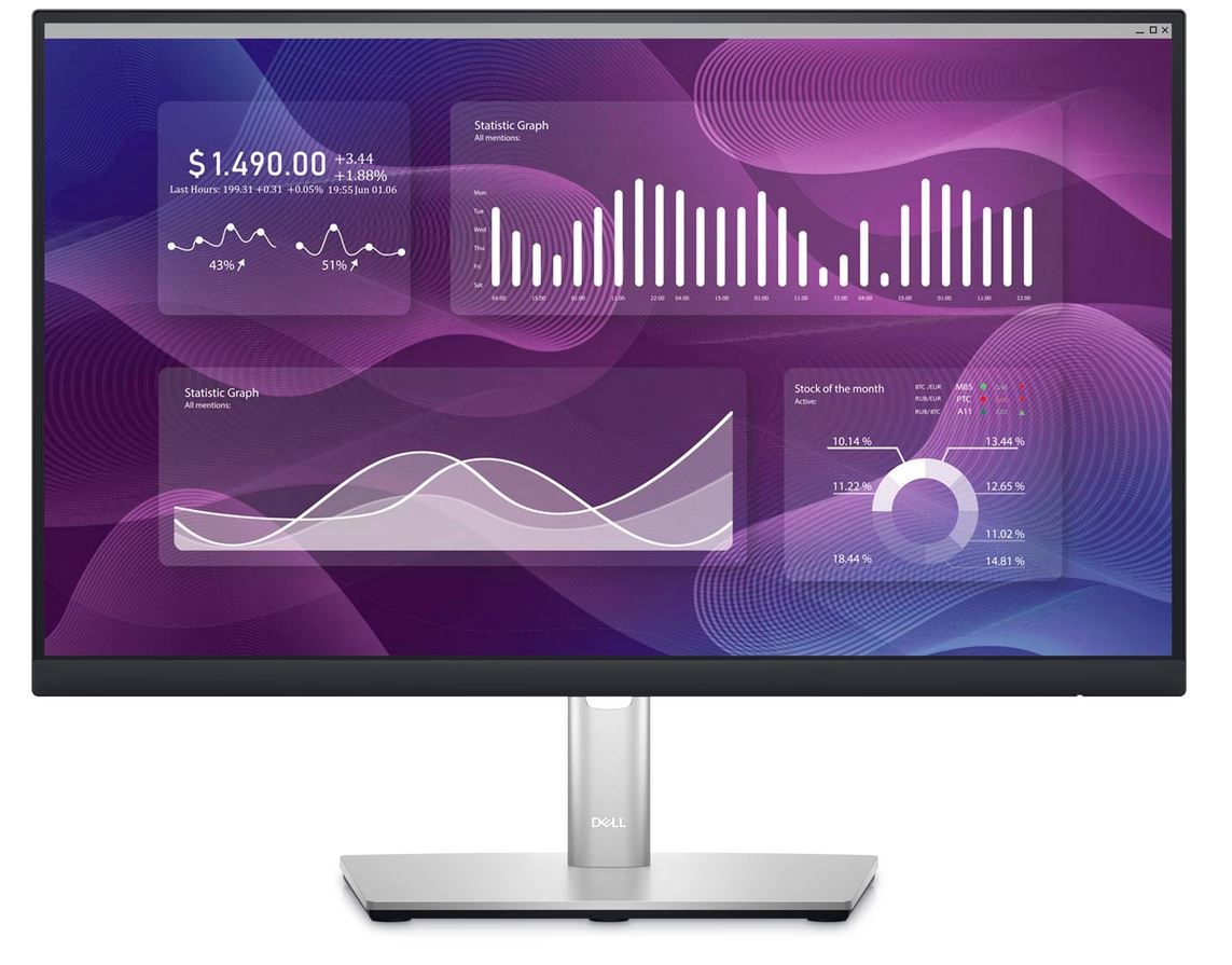 Монитор Dell P2223HC LED 21.5", IPS, FHD 1920x1080, 60Hz, 5ms, USB Type-C