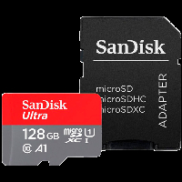 Карта памет SanDisk Ultra microSDXC 128GB + SD Adapter 140MB/s A1 Class 10 UHS-I